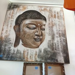 Buddha canvas wall art piece 