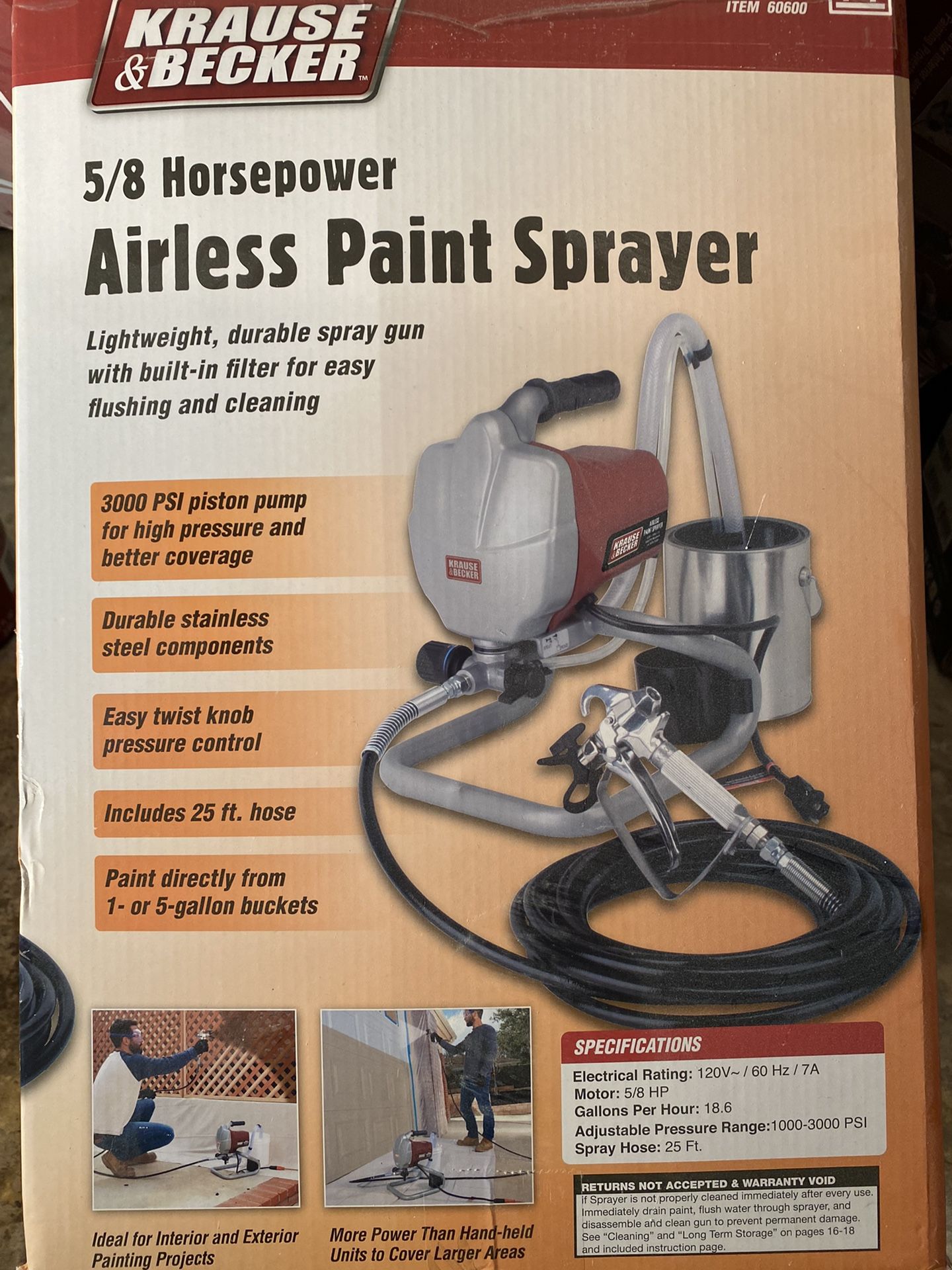 Krause & Becker Airless Paint Sprayer & Pressure Roller Kit
