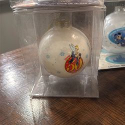 Disney Holiday Ornaments From 2005 And 2003 And Russ :Holiday Harmony Porcelain Bells