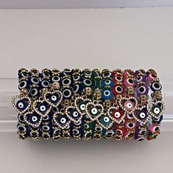 Lot  of Handmade Stretch Bracelets With Charm