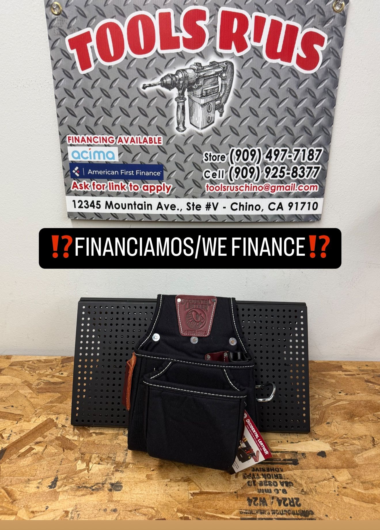 9521 OCCIDENTAL LEATHER OxyFinisher Tool Bag**(FINANCIAMOS/WE FINANCE)**