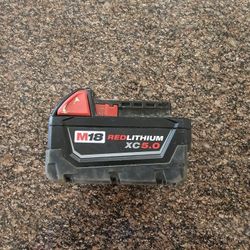 Milwaukee M18 XC5.0 Battery Red Lithium 