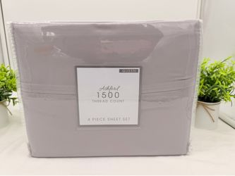 Macy’s Ashford Solid 1500 Thread Count 4 Pc. Sheet Set, Queen