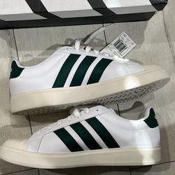 Brand New Adidas Green Stripe shoes  Size 9 1/2  With Box