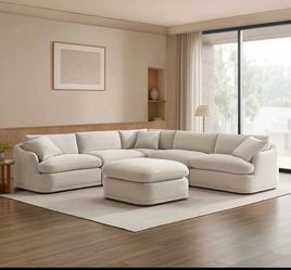 Hartley 6-Piece Fabric Modular Sectional – with Tags
