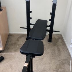 Athletic Works Barbell Press/ Leg Extension Bench.