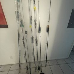 OBO $100 Lot of branded fishing poles - broken tips