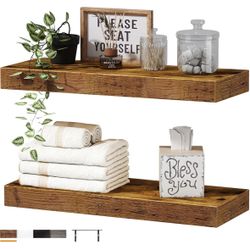 Floating Shelves Rustic Brown 