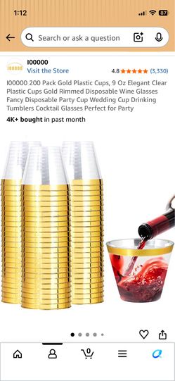 Opened box of wine cups