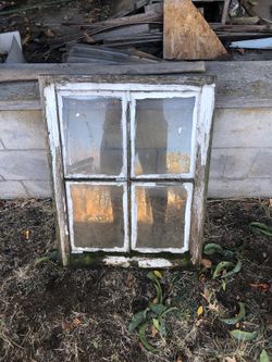 Antique framed window