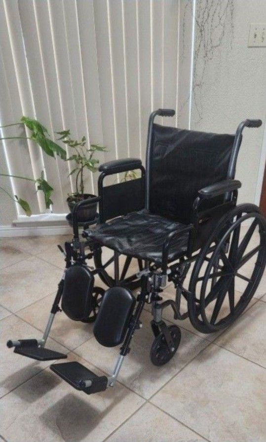 Wheelchair With Elevated Foot Rest 