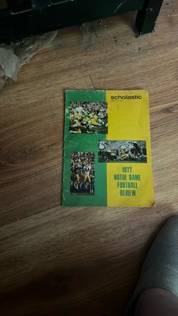 Notre Dame 1977 football review magazine