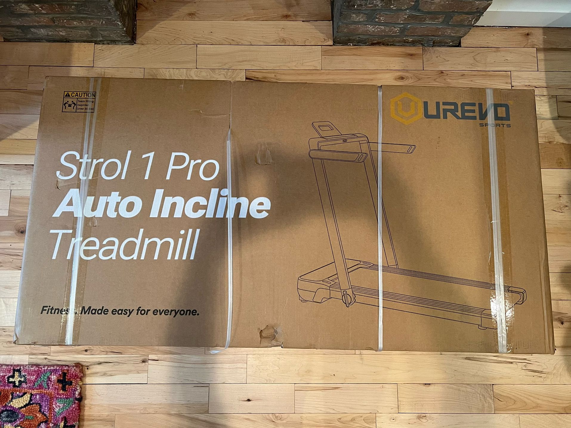 New In Box Urevo Strol 1 Pro Auto Incline Walking Pad Treadmill