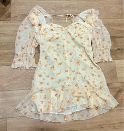 Floral Puff Sleeve Mini Dress