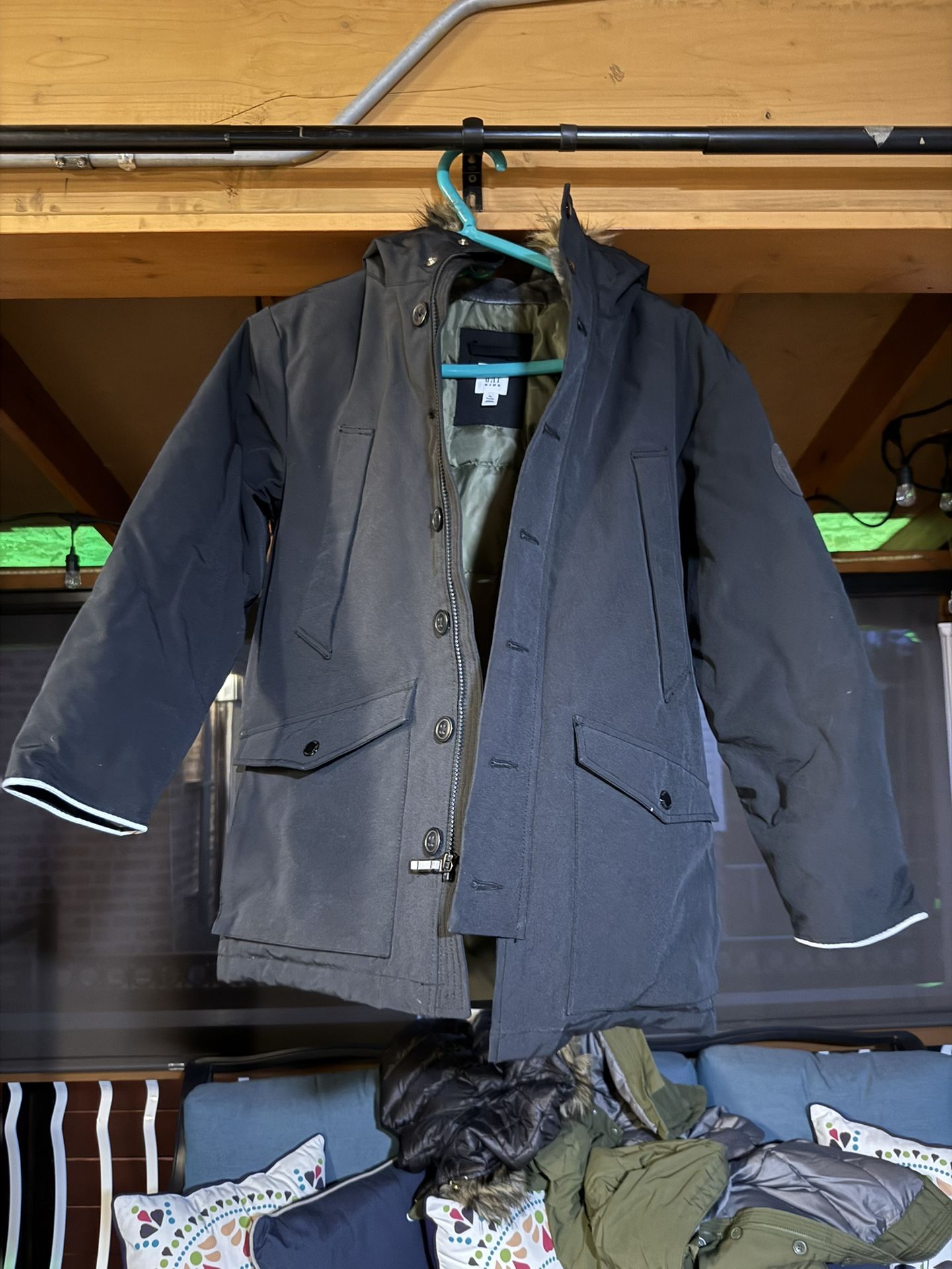 Boys Gap Coat Dark Blue Very Warm