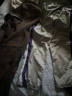 Nike Track Pants With Brown Nike Tec Hoodie