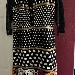 India dress with side slits