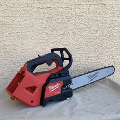 Milwaukee M18 FUEL 14 in. 18V Lithium-lon Brushless Cordless Battery Top Handle Chainsaw