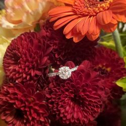 Engagement Ring With Matching Wedding Band