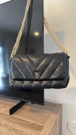 Victoria Secret Black Leather Purse 