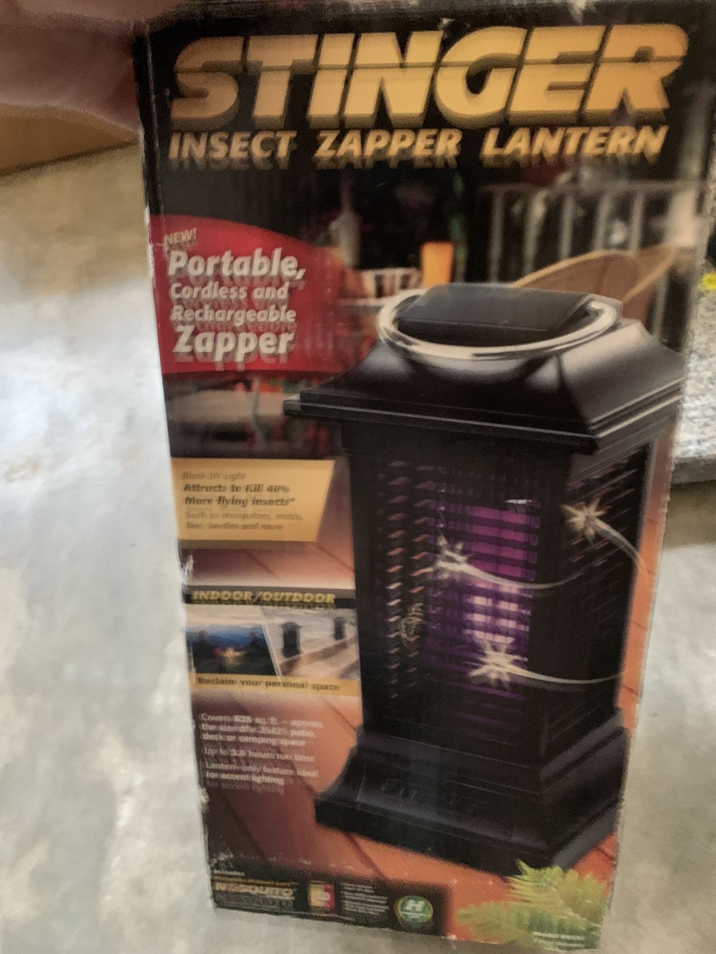 Electric Bug Zapper Lantern, Can Replace Scented Bait That Attracts Bugs, Metal Handle