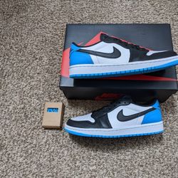 Air Jordan 1 Low UNC Sizes 7y, 7.5M,8.5M , 9M And 12M