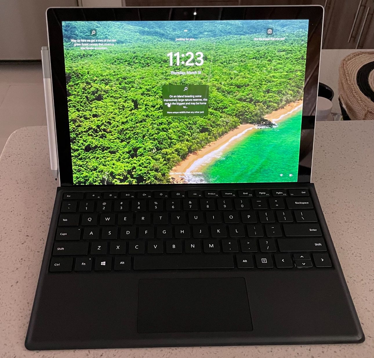 Microsoft Surface Pro 7+  Includes Black Type Cover and Microsoft Pen