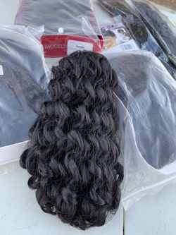 Brand new black wigs and extension bundle/lots