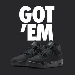 Air Jordan Retro 4 Black Cat