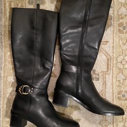 Tory Burch Marsden black leather boots Size 9 SN 50006. Original price 565