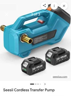 NEW  SEESII TRANSFER WATER PUMP CORDLESS KIT NEW SS