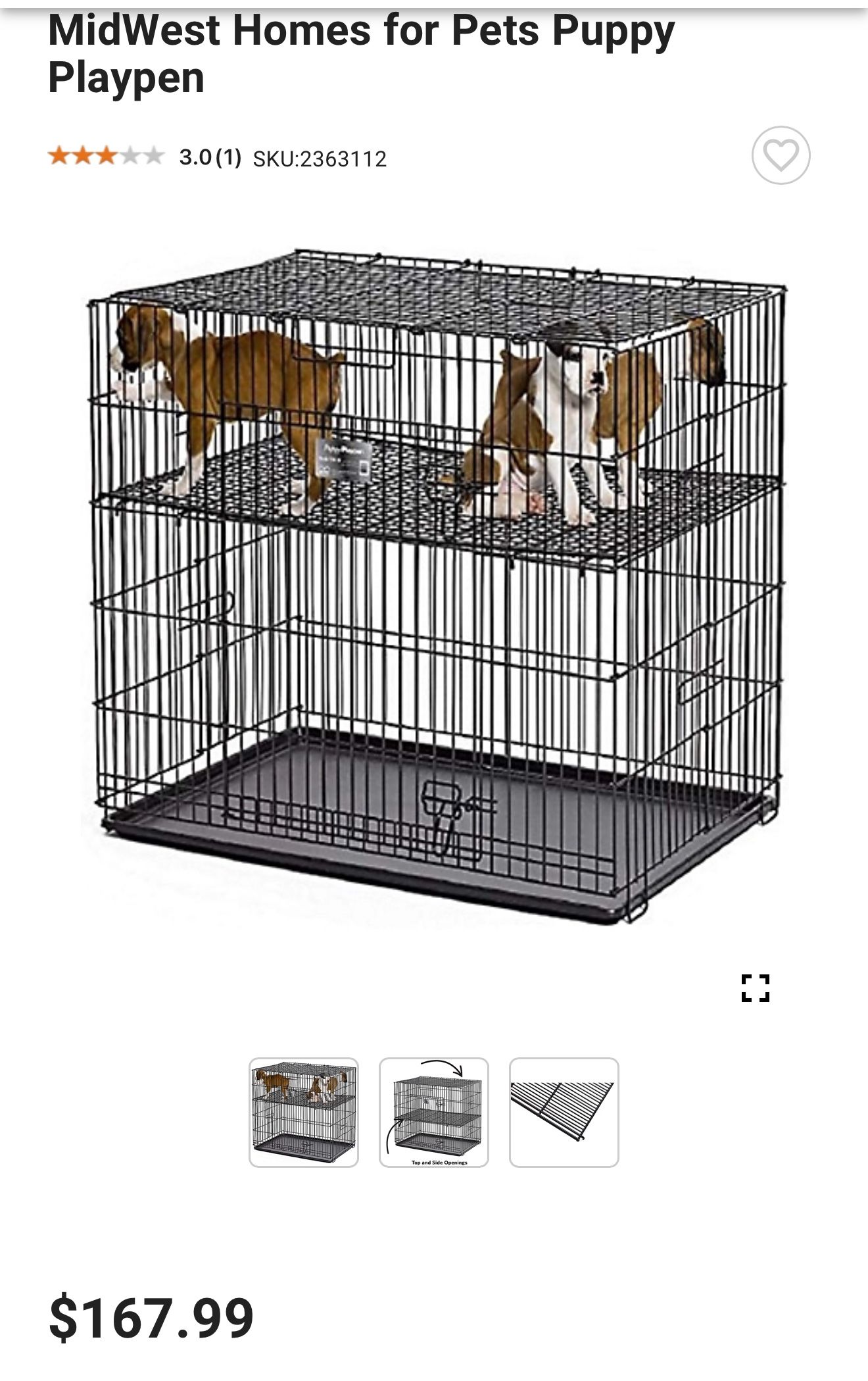 MidWest Homes For Pets Puppy Playpen