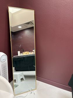 Gold full length mirror