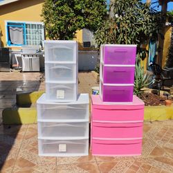 4... Plastic Drawers 
