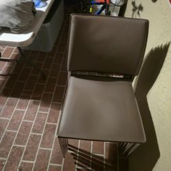 Set of 6 Modern Stackable Dining Chairs