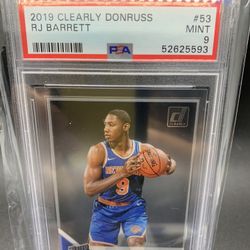 RJ Barret Psa Graded Rookie Card 