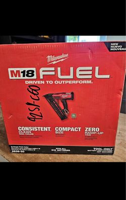 Milwaukee M18 FUEL 18-Volt Lithium-Ion Brushless Cordless Gen II 15-Gauge Angled Finish Nailer (Tool-Only)