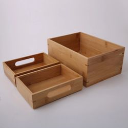 Bamboo storage box