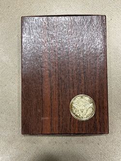1971-S Eisenhower Proof Dollar housed in its original U.S. Mint brown box