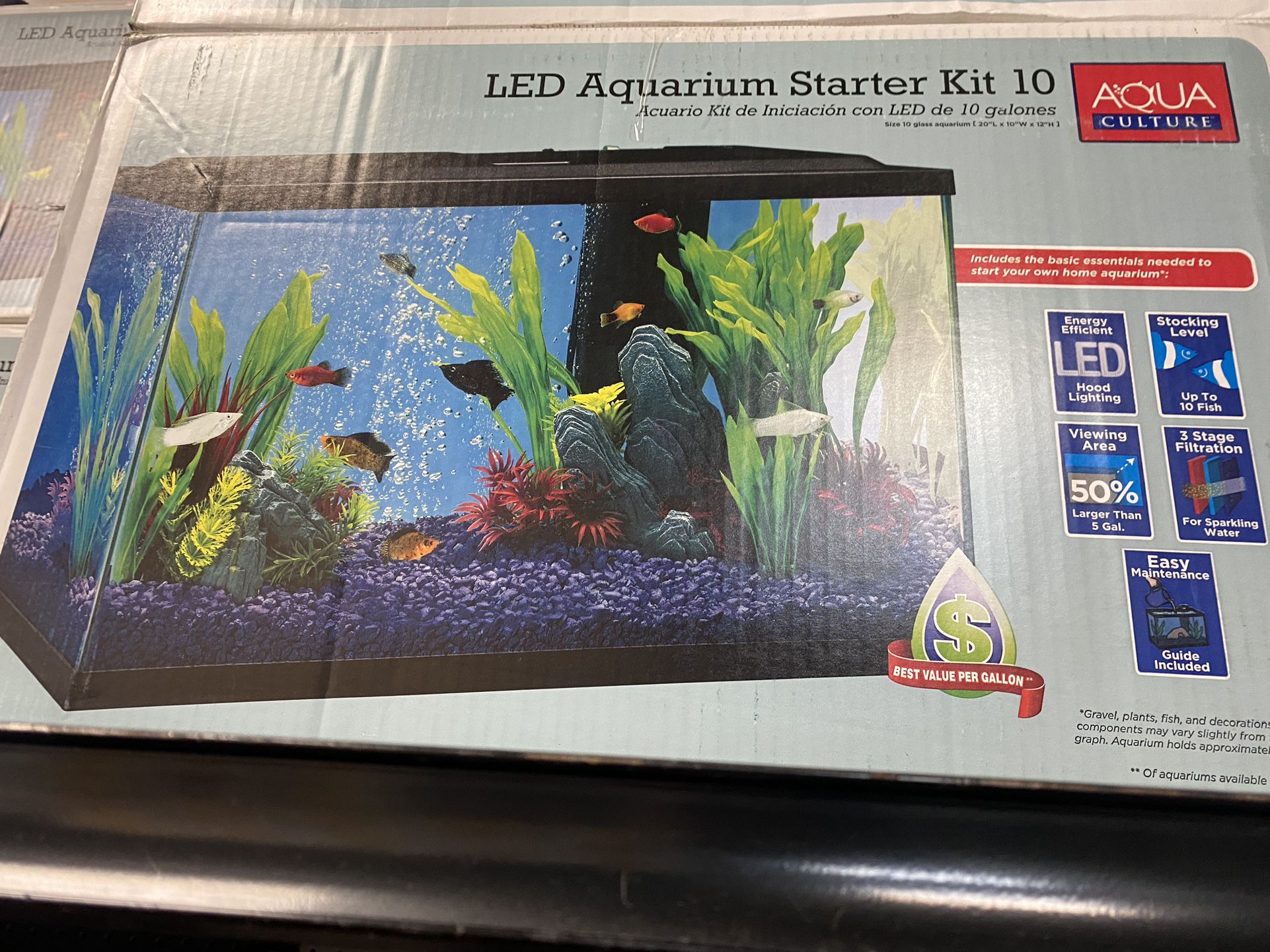 10 Gallon LED Aquarium