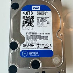 WD Blue 4TB Desktop Hard Disk Drive - 5400 RPM SATA 6Gb/s 64MB Cache 3.5 Inch - WD40EZRZ