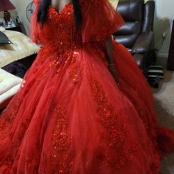 Red Quinceañera Dress