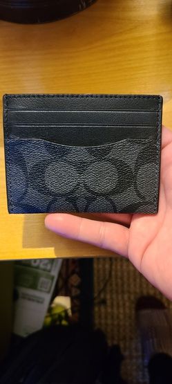 Coach Card Case In Signature Canvas