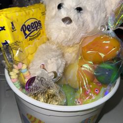 Easter Basket White Bear