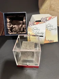 2022 Ladies of Liberty 1 Kilo .999 Silver Cube NPF Box COA #428