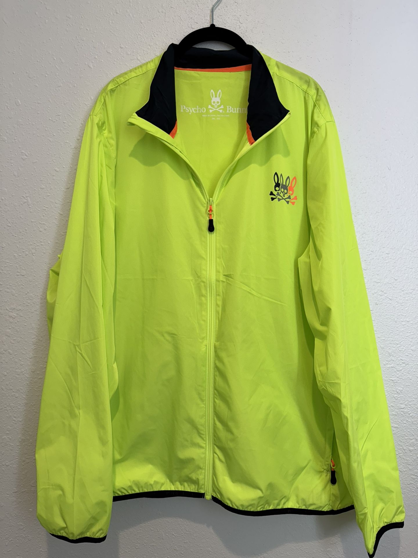 Psycho Bunny Neon Windbreaker - Sz 3XL