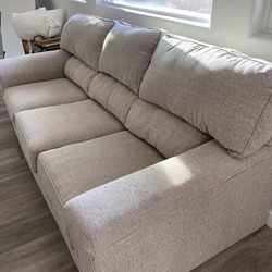 Beige Couch/Sofa 86.5”