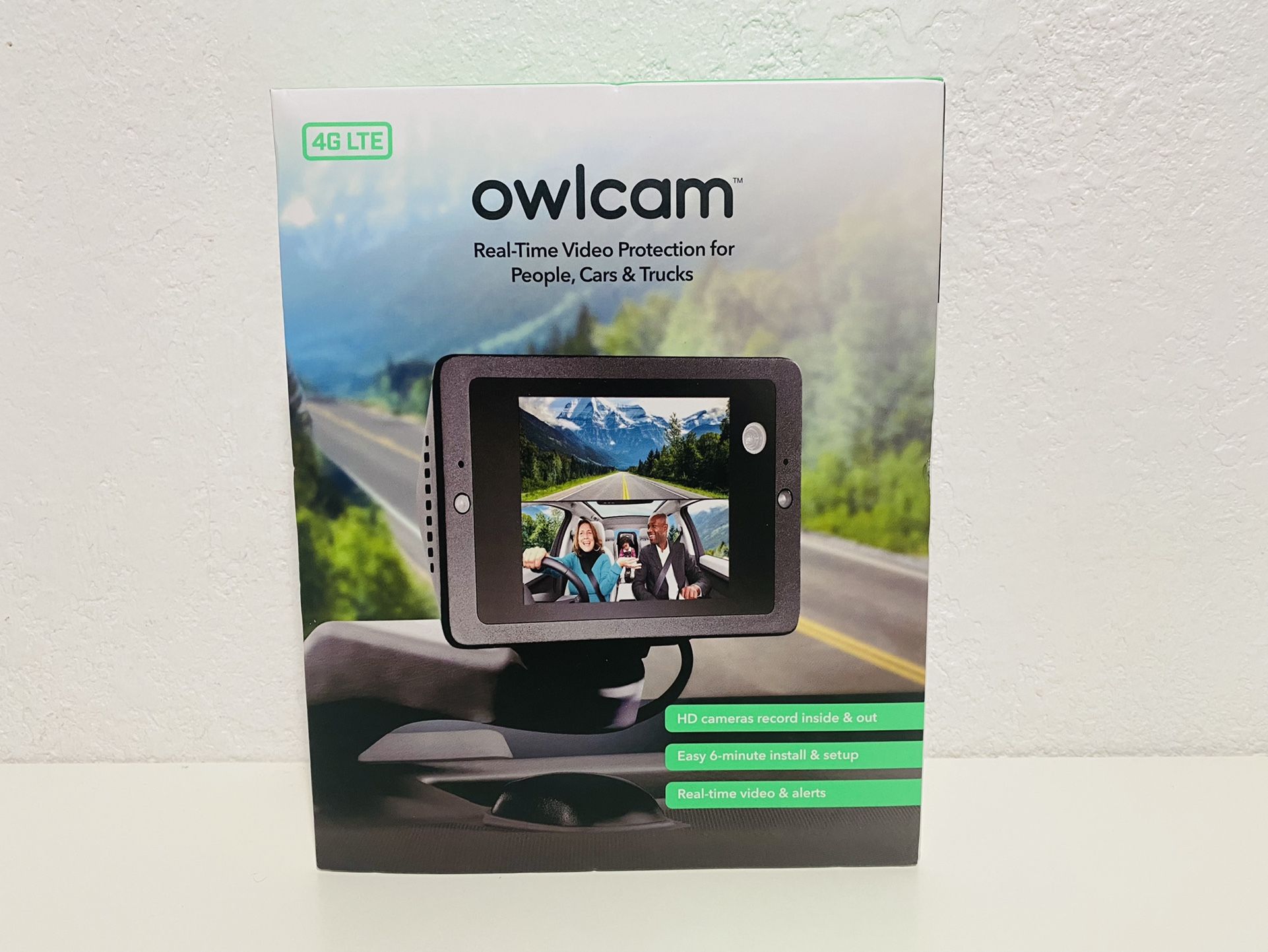 Owlcam 3 4G LTE Smart Dash Camera 725-100 Black