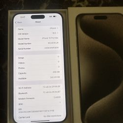 iPhone 15 Pro Max Unlocked 256gb