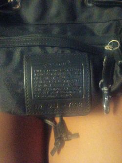 Coach Signature Handbag Black